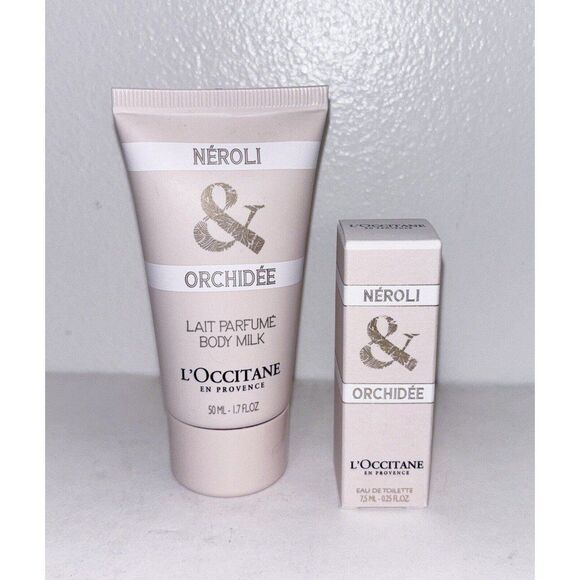 Travel Size L’Occitane Neroli & Orchidee Eau De Toilette And Body Milk - Picture 1 of 2